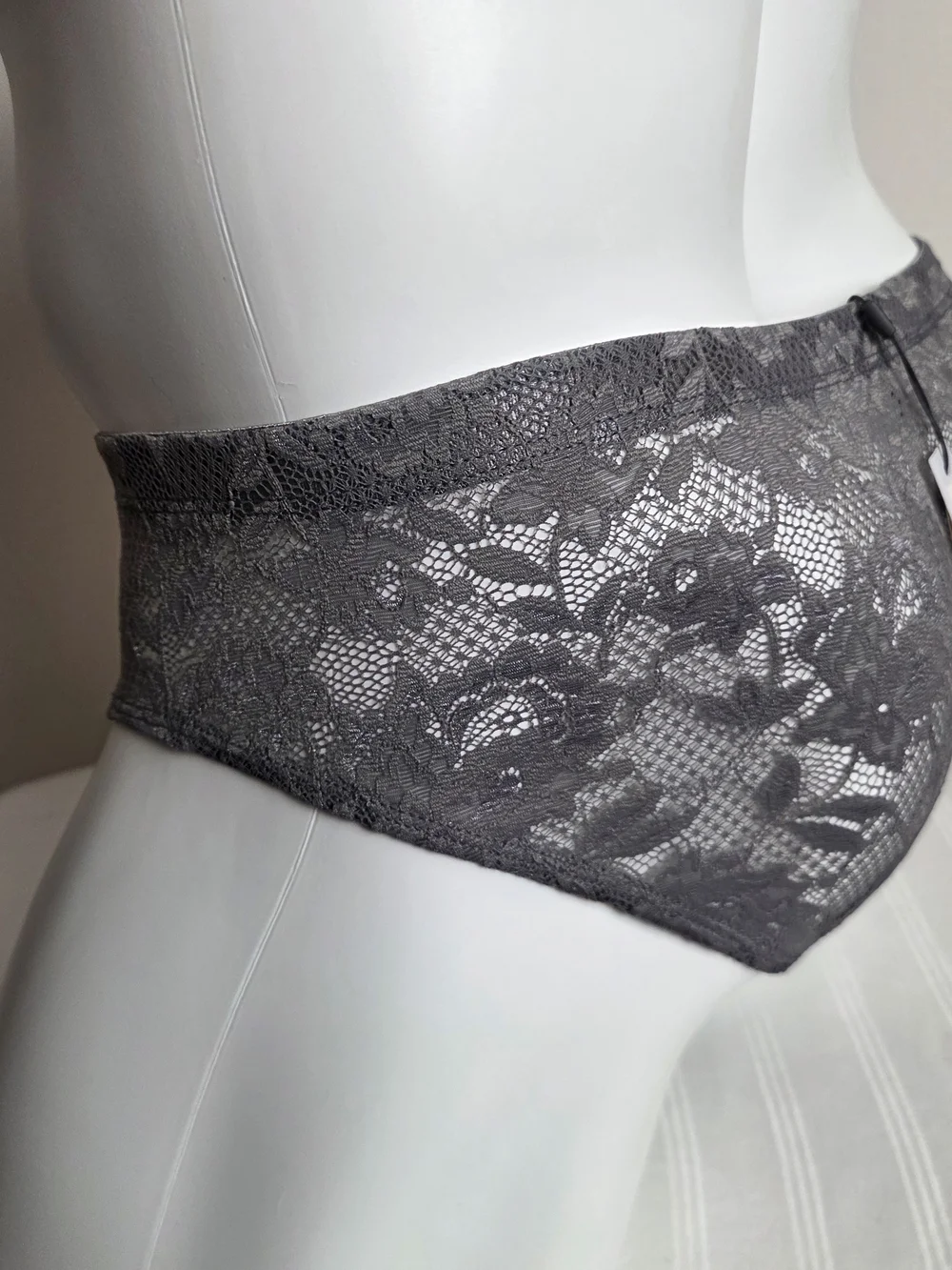 Cosabella Men's Lace Briefs in Grey